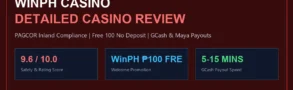 WinPH Casino Casino Review Philippines 2026 Free 100 Bonus GCash